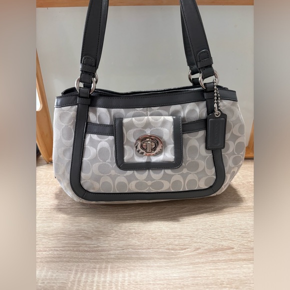 Coach Handbags - Coach Cricket Signature Shoulder Bag.